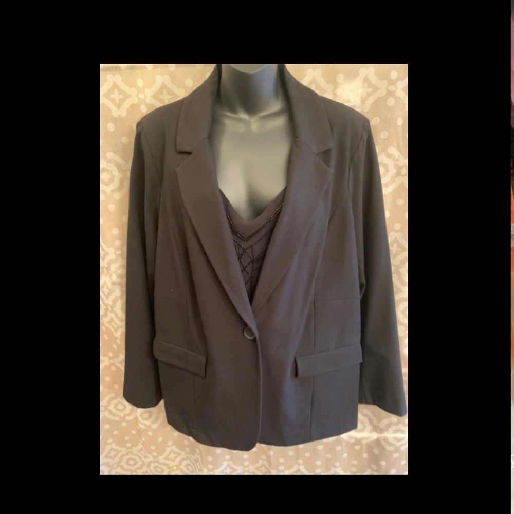 Black Woven Test Blazer